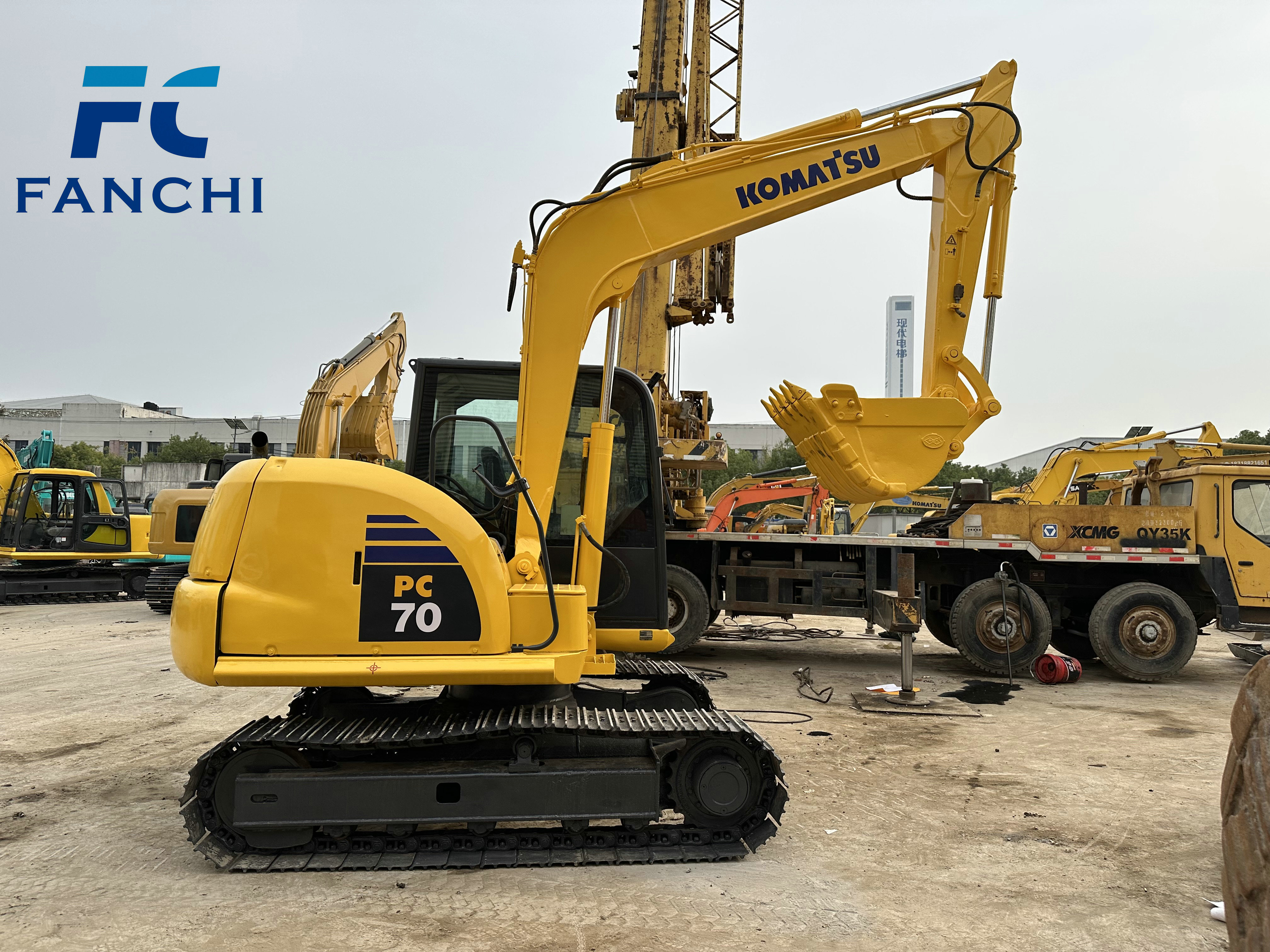 well maintained 7 ton Komatsu PC70-8 current stock sales Used excavator good condition hydraulic crawler Komatsu 70 excavator