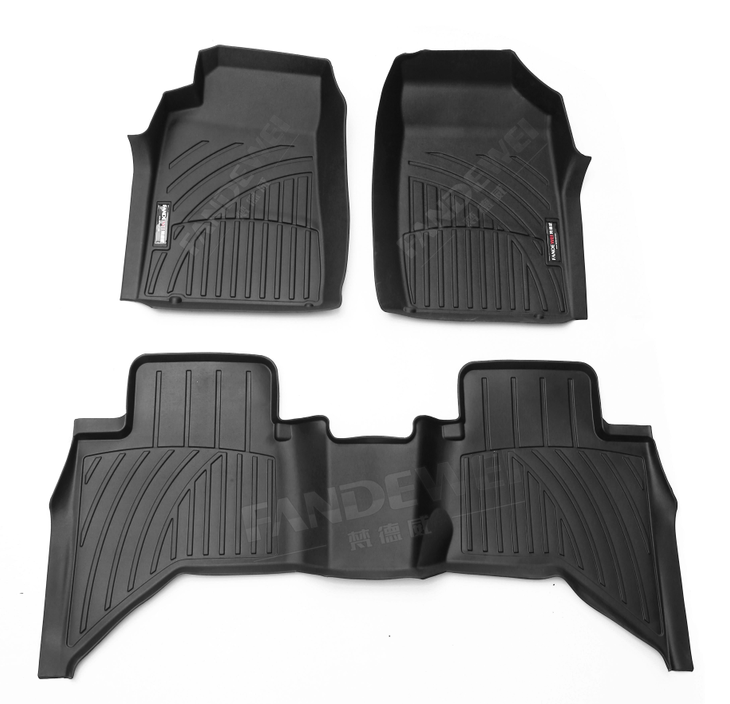 3D 5D car carpet floor mats All Weather Rubber Car Mats to suit Toyota Hiace