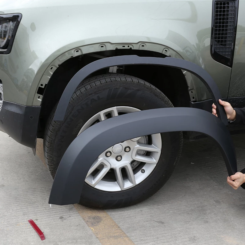 the best selling custom fit wheel fender flares for Land Rover Defender 90 110 2005 year Station Wagon TD5 TDi 300