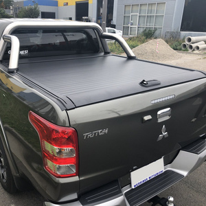 the best pickup truck roller shutter cover black color for Mitsubishi Triton tailored waterproof anti-pressure trunk lid canopy