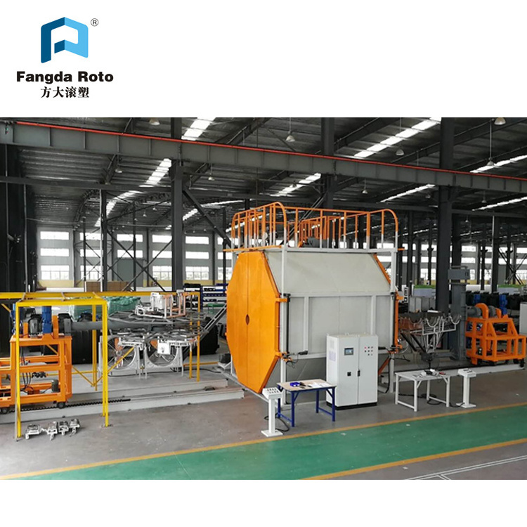 two stations 2000Litre plastic rotational molding machine hdpe tank making machine