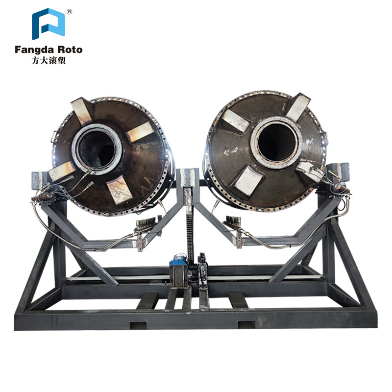 water tank making machine rotating molding rock and roll rotomolding machine open flame