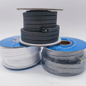 Graphite braided gland packing seal for pump and valve