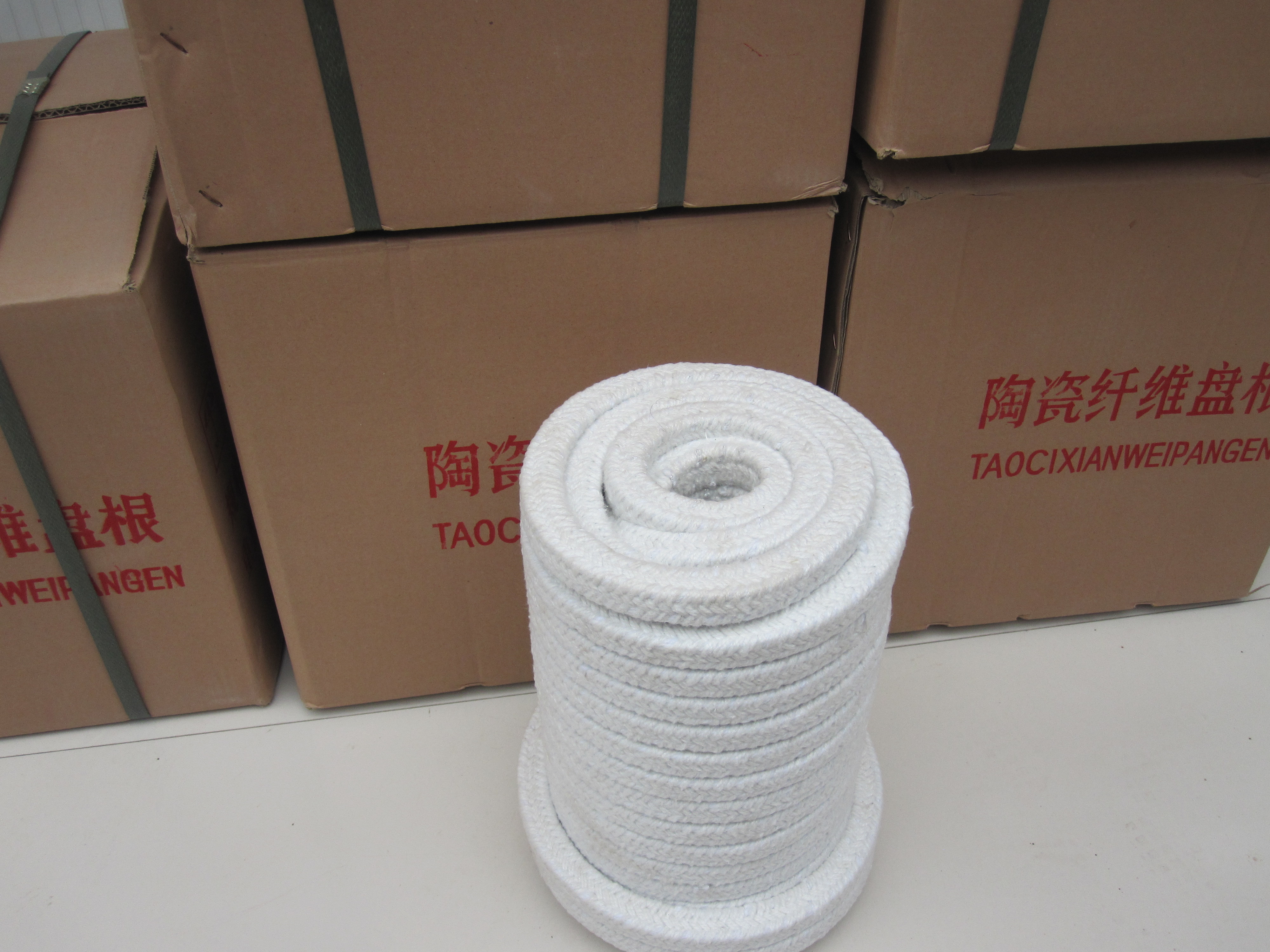 Factory Supply Soft Pure Ceramic Fiber Gland Packing With PTFE For Seal