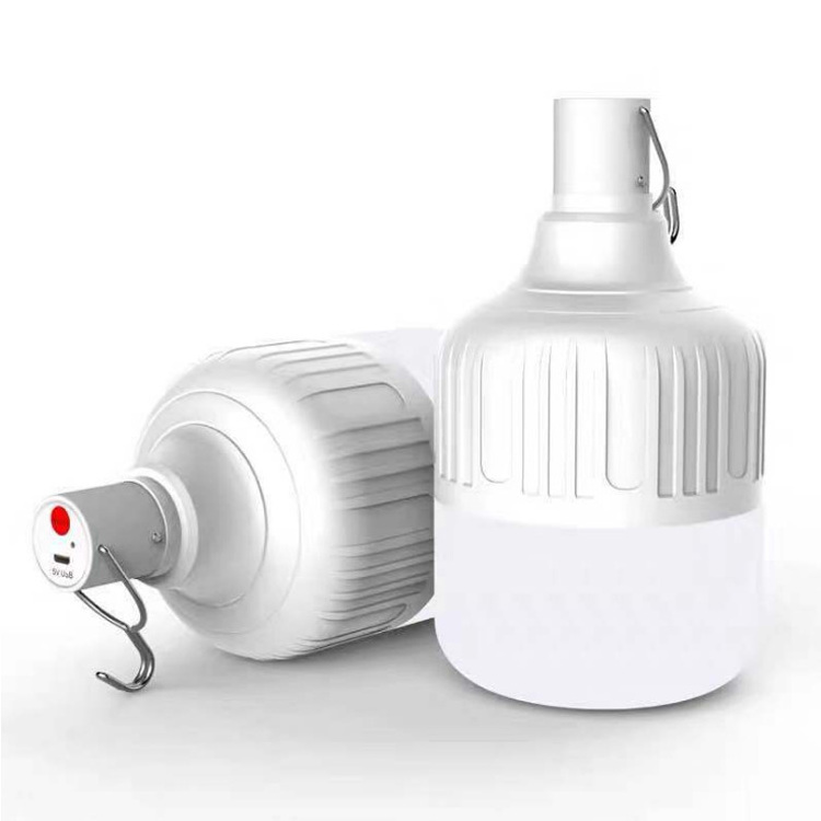 Made in China wholesale hook built-in battery led lighting camping rechargeable bulb emergency