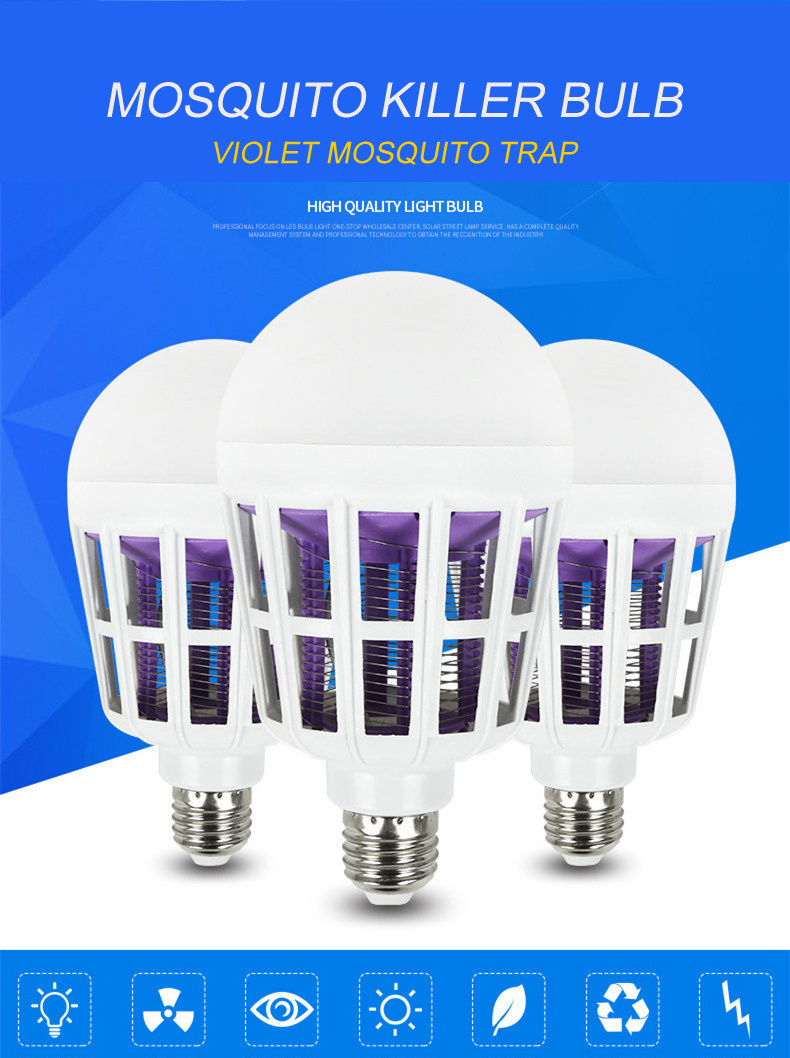 110v 220v 9w 15w 20w Home Mosquito Repellent Insect Killer LED Mosquito Killer Bulb