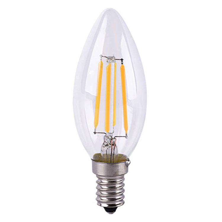 220V 2W 4W 6W vintage LED filament Edison C35 E14 retro chandelier lighting candle bulb