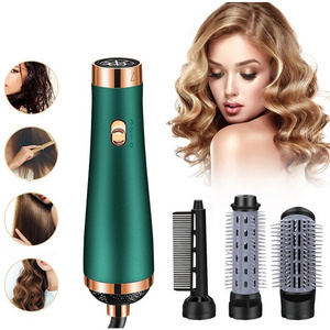 Professional hair straightener Comb brush dryer Electric ion hair dryer 3 in 1 hot air brush