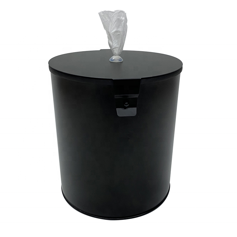 Black stainless steel wall mount wet wipes dispenser