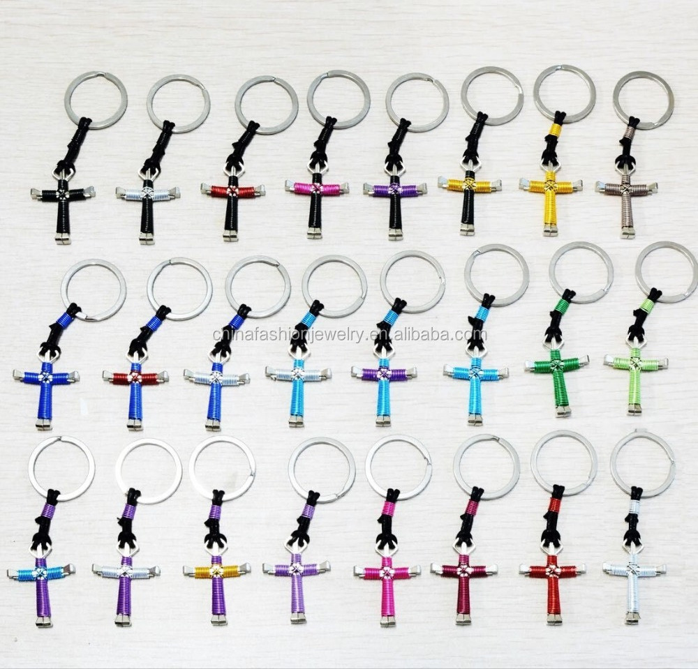 2017 Newest Horseshoe Nail Newest Mobile Cross Keychain