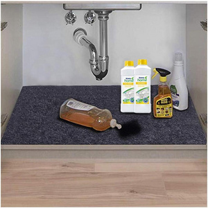 Anti-slip Waterproof Absorbent Cabinet Liner sink mat felt Under The Sink Mat for Drawer Kitchen shelf