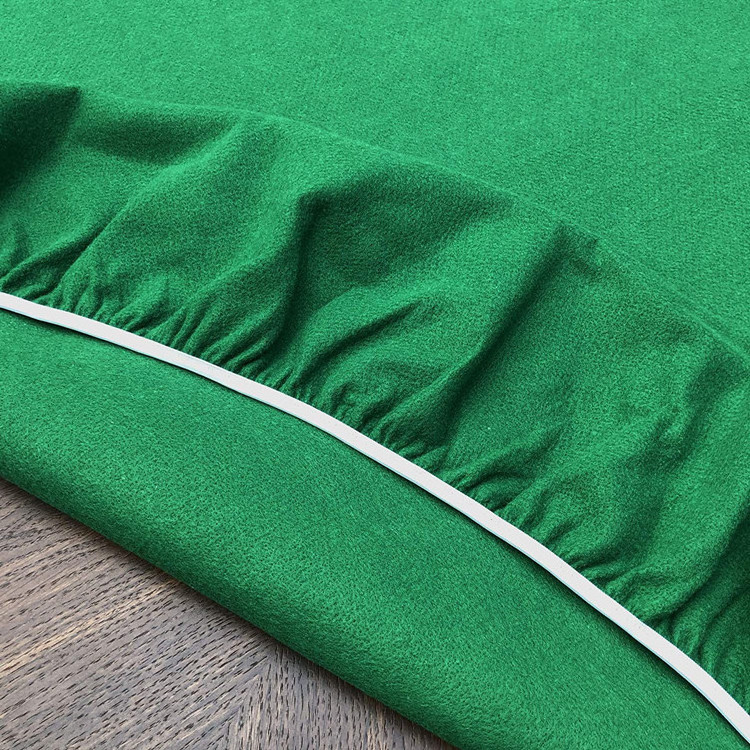 Elastic Edge Green poker table cloth Felt Table Cover for Poker Puzzles Board card Games Fits 36 Inch to 48 Inch Round Table