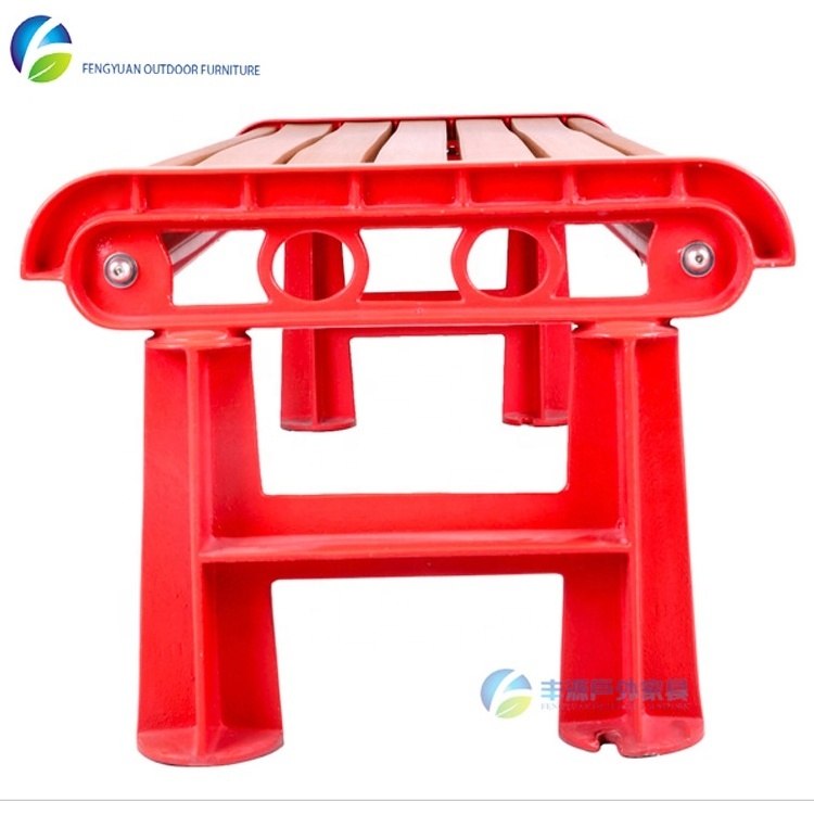 Factory Price Rain-Proof Outdoor WPC/HDPE Composite Plastic Wood Public Park Bench Garden Sofas Chair