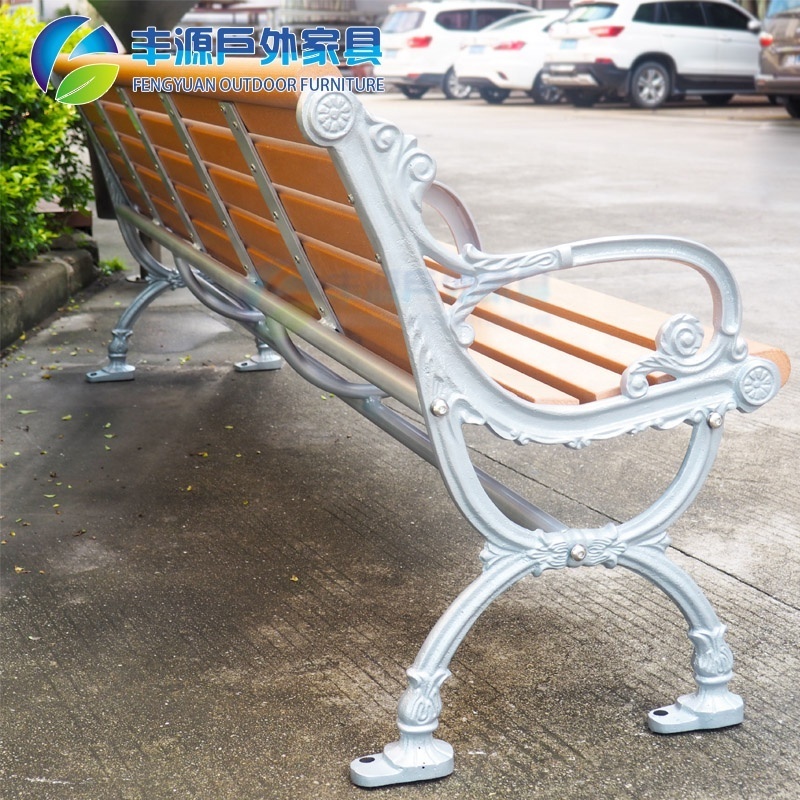 Park bench cast aluminum/ iron benches outdoor garden european style street outdoor leisure bench