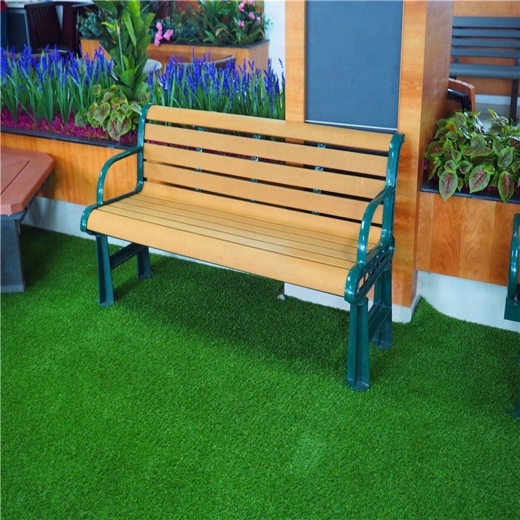 Wholesale Outdoor Wooden Garden Paris France Garden Furniture Three Seater Aluminum Chair Plastic Bench