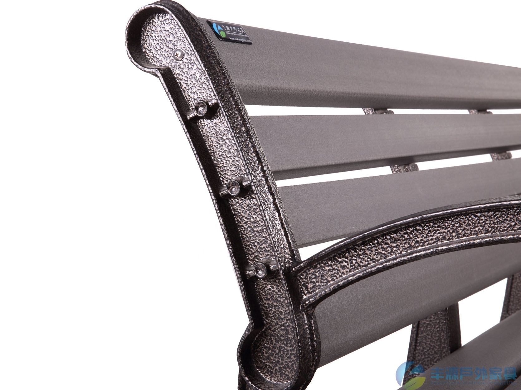 Hot sale durable hdpe bench outdoor sitting bench garden furniture aluminium legs restaurant outdoor bench