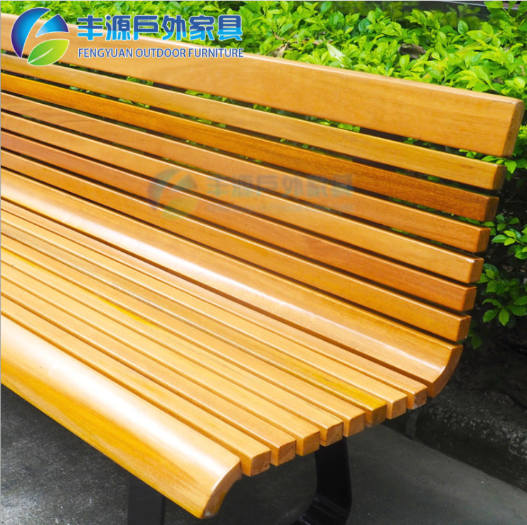 Factory Customized wooden Modern Park Bench Long Bench Street Furniture Patio Outdoor Bench Sofa Set Furniture