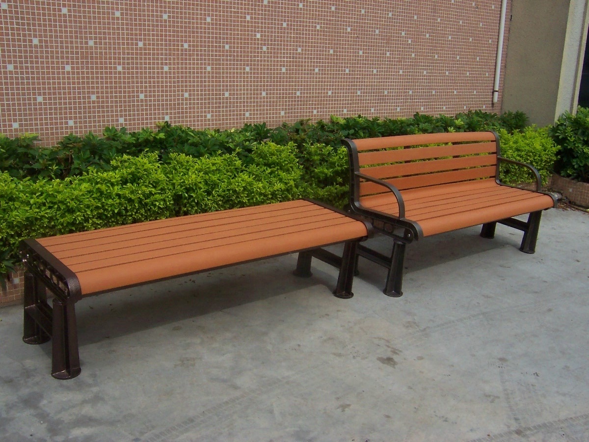 outdoor plastic slats public park bench seating outside street bench garden sofas furniture