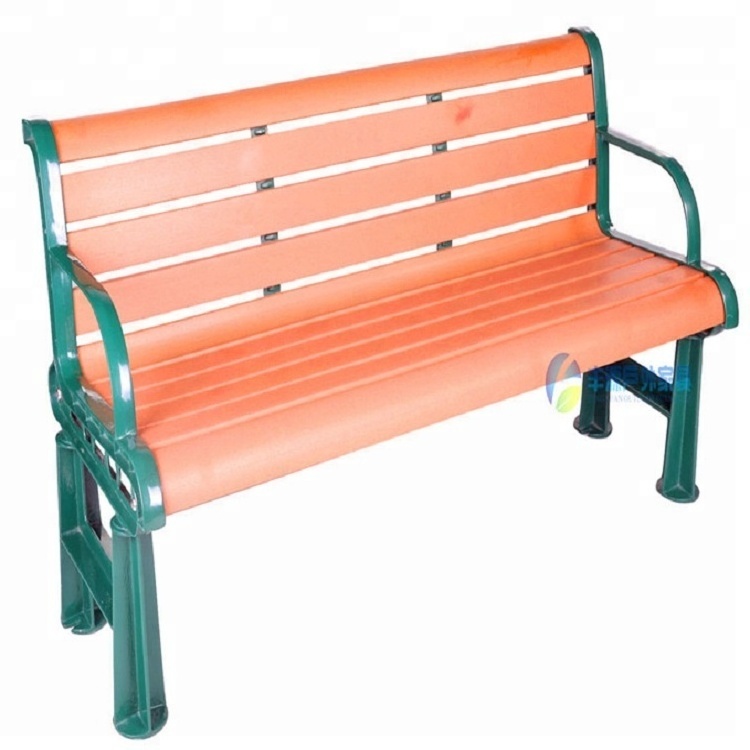 Wholesale Outdoor Wooden Garden Paris France Garden Furniture Three Seater Aluminum Chair Plastic Bench