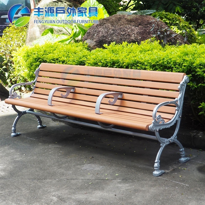 Park bench cast aluminum/ iron benches outdoor garden european style street outdoor leisure bench