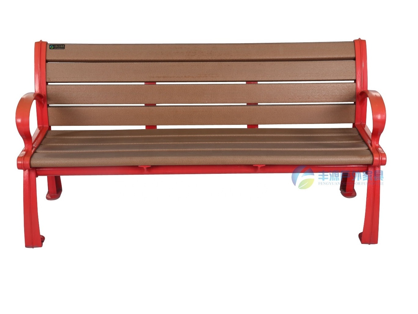 Aluminum Ends outdoor plastic wood benches seating garden patio metal waiting park bench