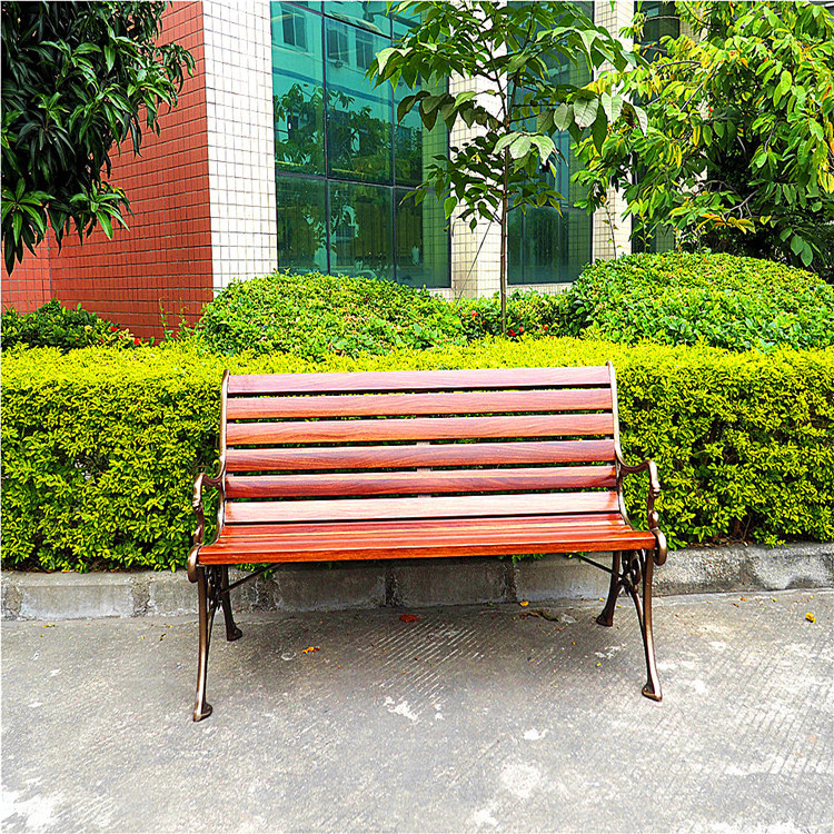 Recycled carbon fiber wood slats picnic leisure stainless steel seating park bench for outdoor furniture products