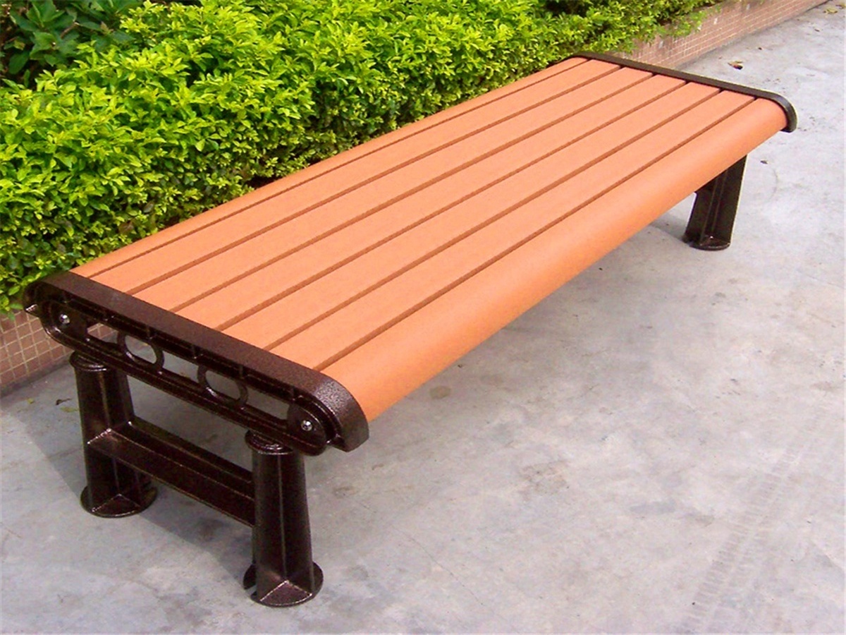 outdoor plastic slats public park bench seating outside street bench garden sofas furniture