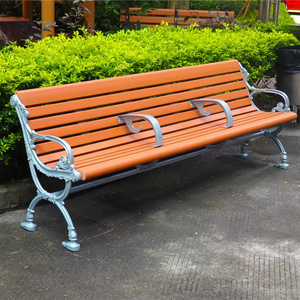 Park bench cast aluminum/ iron benches outdoor garden european style street outdoor leisure bench