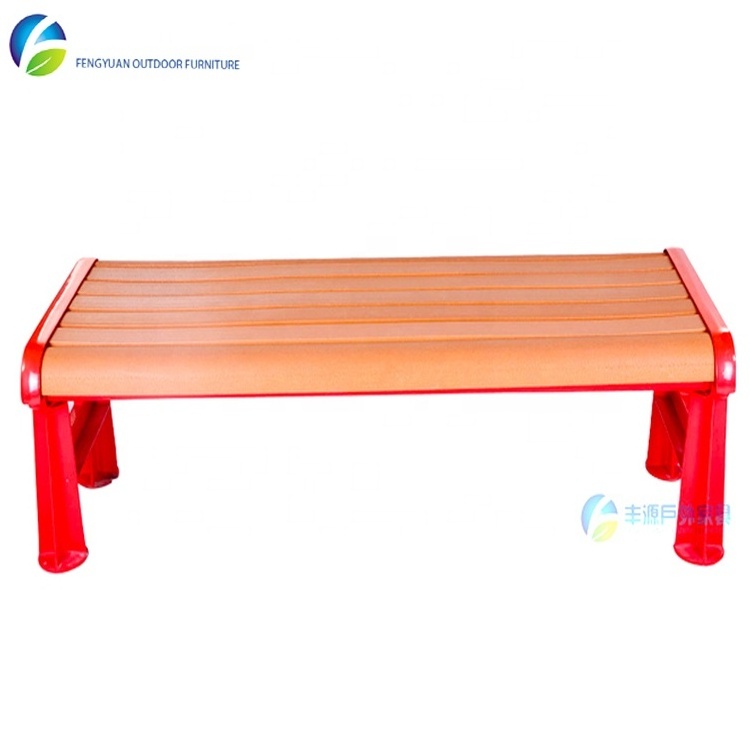 Factory Price Rain-Proof Outdoor WPC/HDPE Composite Plastic Wood Public Park Bench Garden Sofas Chair