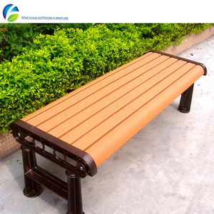 Factory Price Rain-Proof Outdoor WPC/HDPE Composite Plastic Wood Public Park Bench Garden Sofas Chair