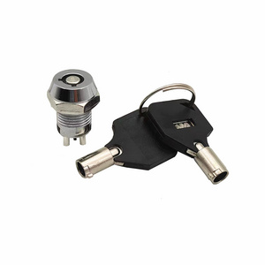 12mm 2 Position Lock Knob Metal Rotary Switch