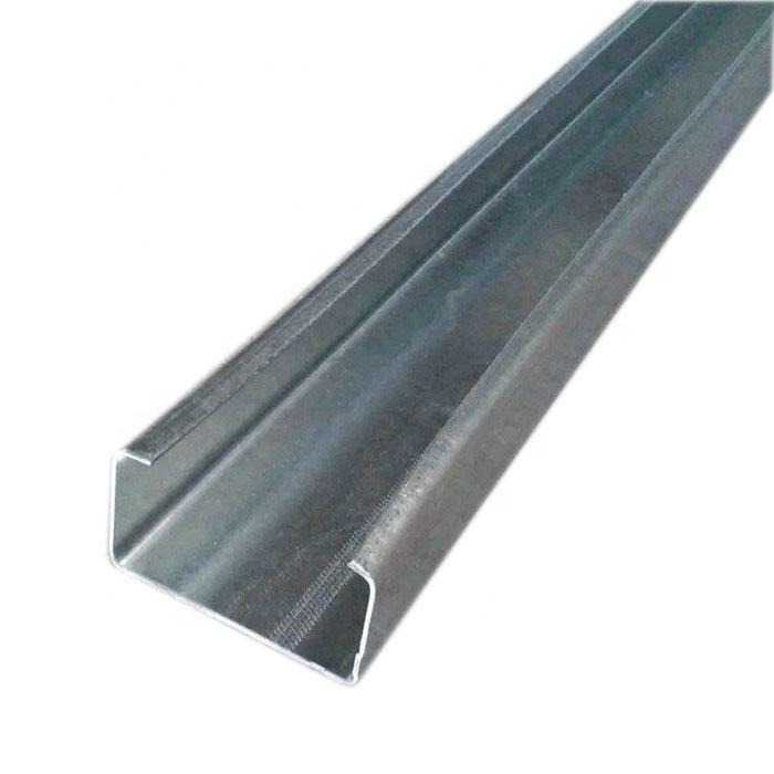 Mild steel track 0.3mm 0.5mm furring channel drywall steel 2x4 metal stud unistrut channel price per ton