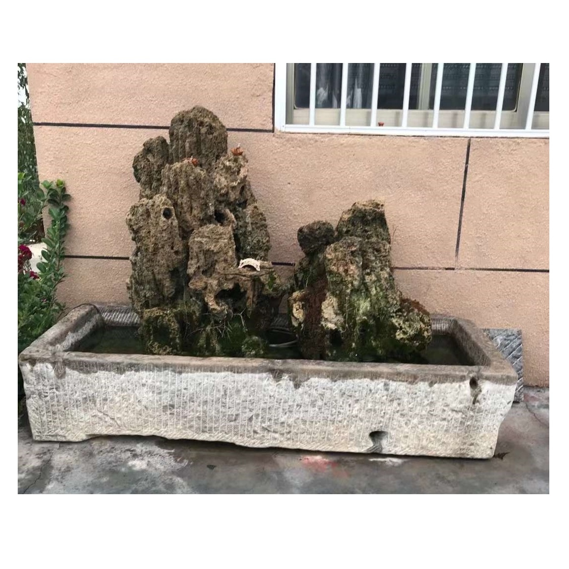 Landscaping Decor Natural Stone Granite Bluestone Old Water Trough For Sale