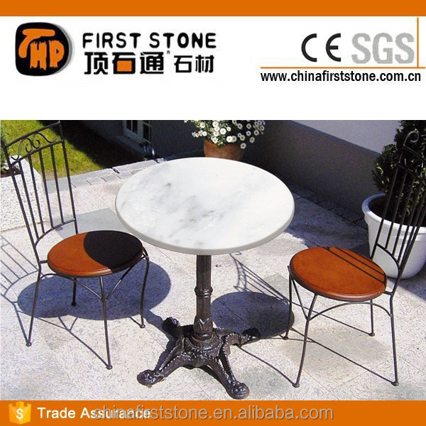 Customize Balcony Round Marble Dining Table Top