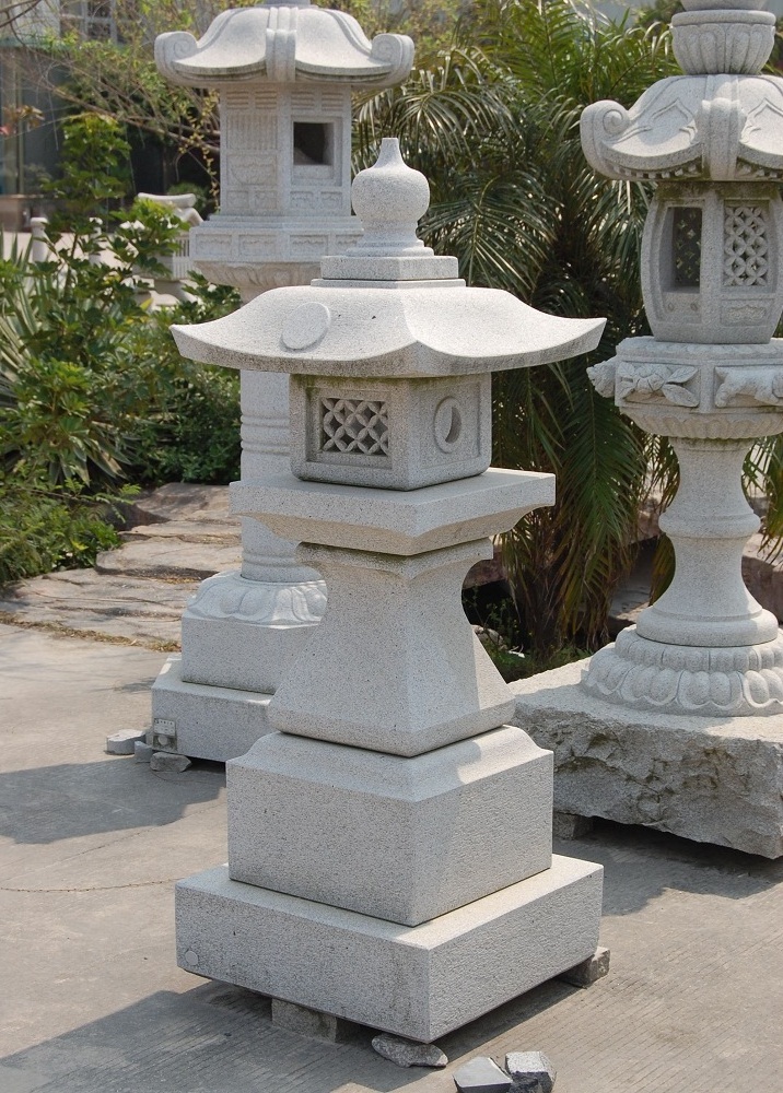 G603 Grey Stone Outdoor Japanese Granite Lanterns