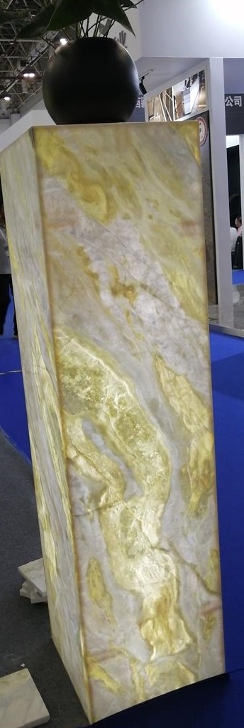 Top Popular China Illuminated Decoration Book Match Green Onyx Marble Stone Slabs