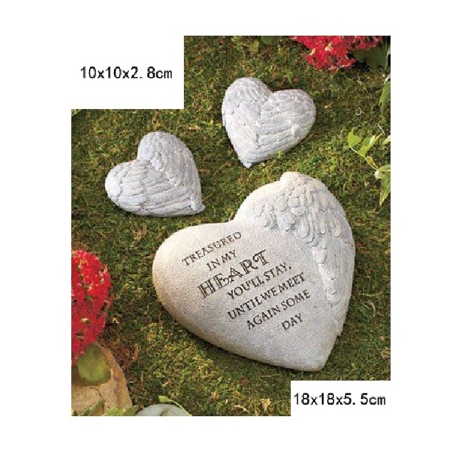 Lows Dekorasi Resin Stepping Stone Angel Wings Pet Memorial Stones