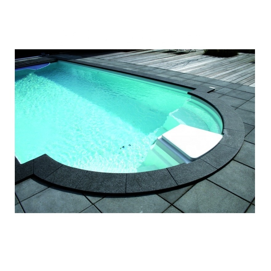 Black Granite Swimming Pool Half Bullnose Border Coping Tile