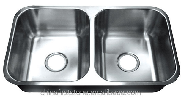 Cheap Wholesale Double Bowl Kitchen Sink 304 Stainless Steel