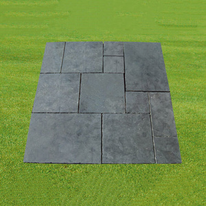 Natural Wholesale Cheap Black Limestone French Pattern Flagstone