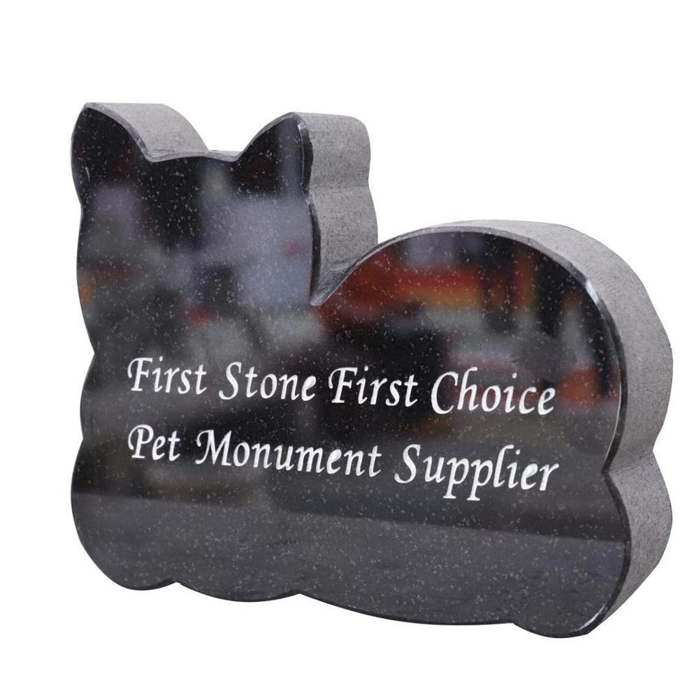 Wholesale Black Granite Pet Tombstone Monument For Cat