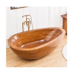 Supplier Wood Freestanding Soaking Bathtubs Wooden Barrel Bath Tub Price