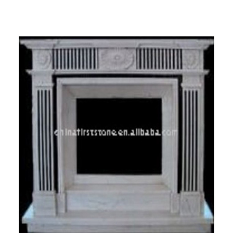 MFE028 Natural Marble Stone Cheap Indoor Gas Fireplace