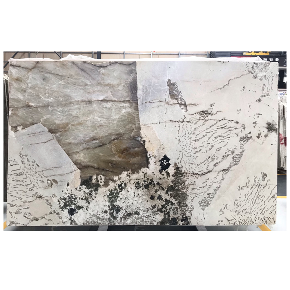 Light Transmitting Luxury Stone White Brazil Marble Slabs Patagonia Granite Preis