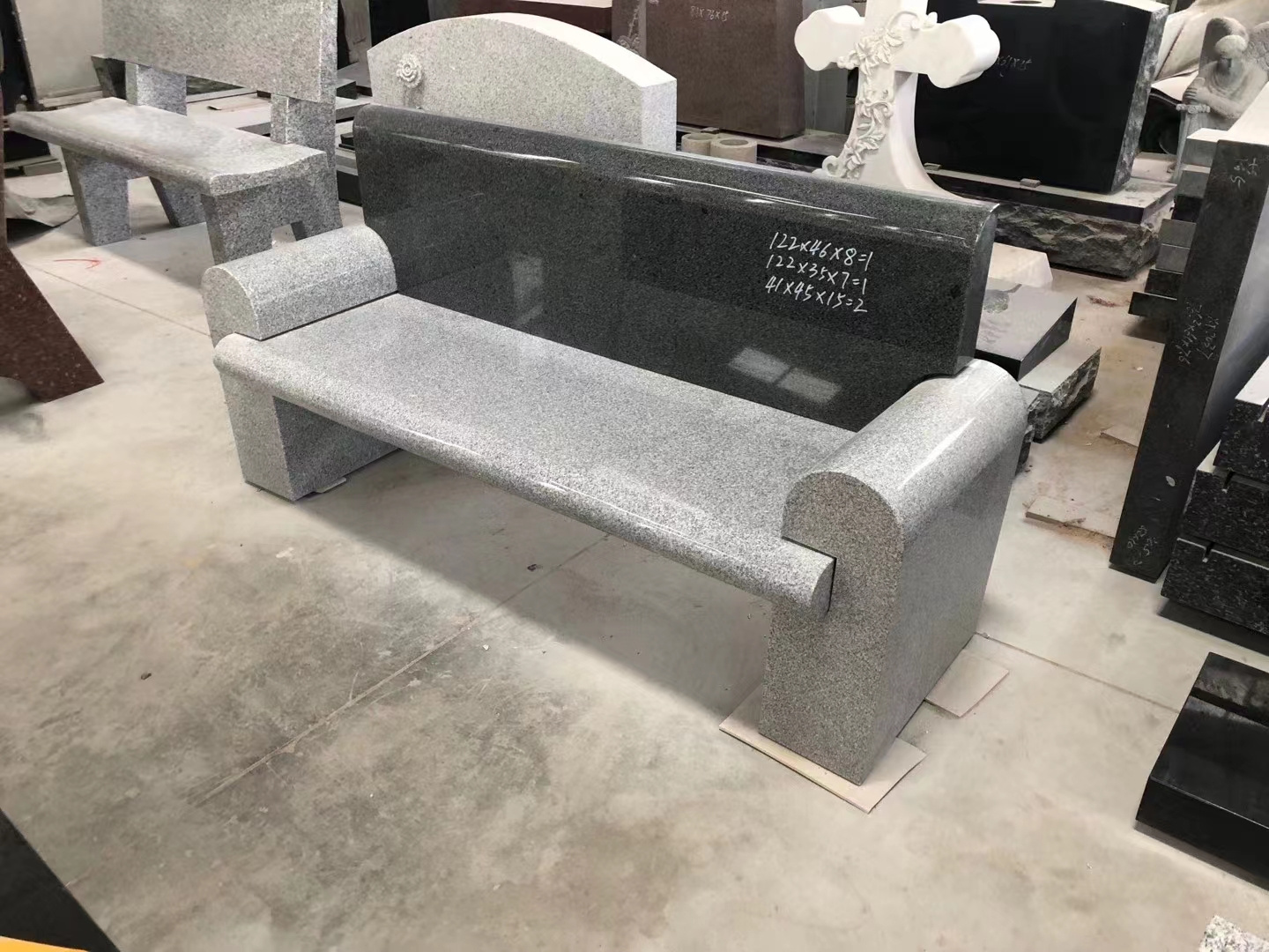 American Natural Granite Marble Stone Memorial Monument Headstone Tombstone Benches