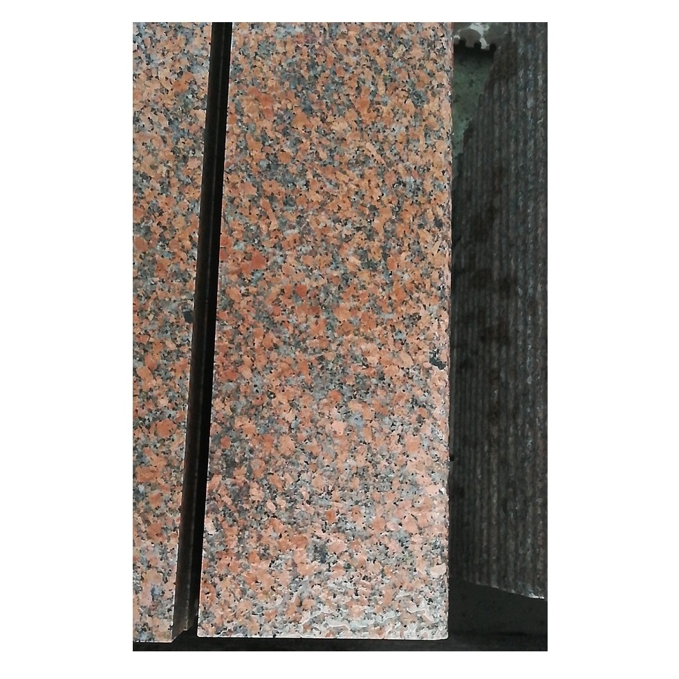 Maple Red Granite Stone Tiles Supplier Outdoor Non-slip Flamed Bullnose Stair Steps