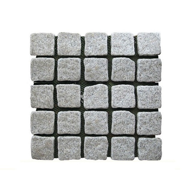 Cheap Pavement Granite Stone 603 Landscape Interlocking Cobblestones On Mesh Outdoor Pavers tiles For Sale