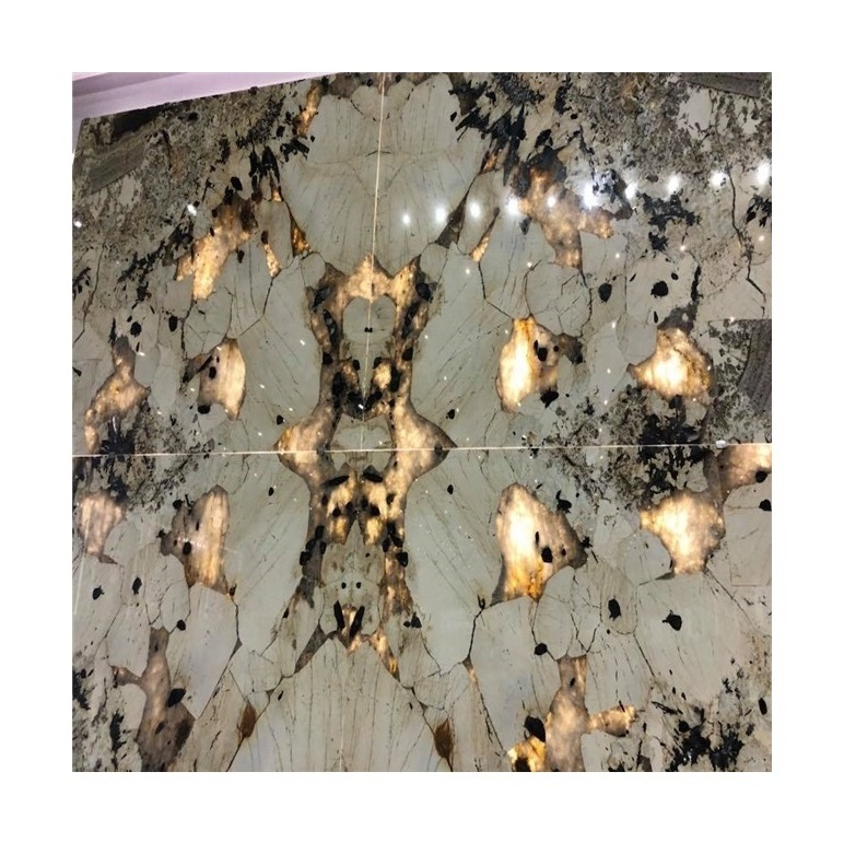 Light Transmitting Luxury Stone White Brazil Marble Slabs Patagonia Granite Preis