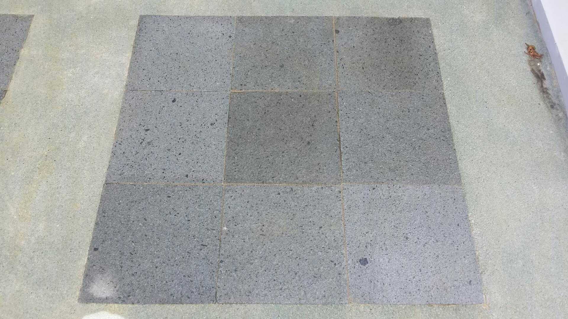 Popular Lava Basalt Slab Outdoor Paving Stone Black Granite Tiles