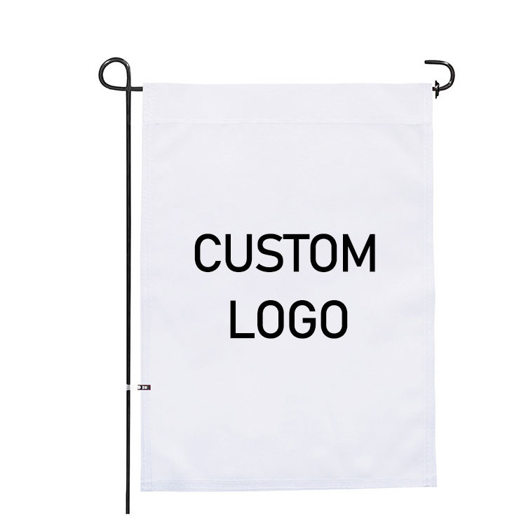 Sublimation Garden Flags Blank Garden Flag 12x18 Inch Double Side Custom Create Your Own White Flag DIY Blank Banner to Decorate